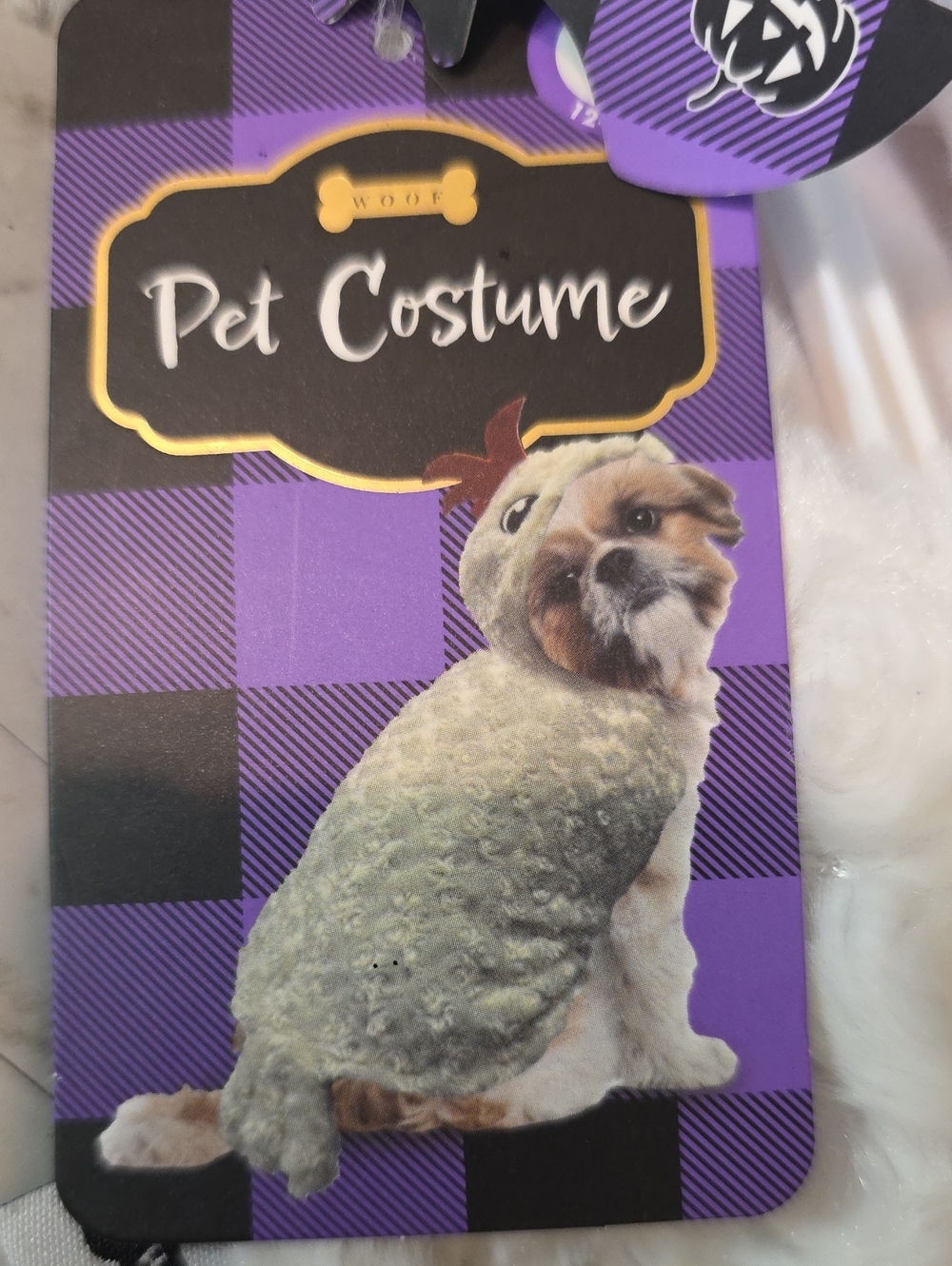 WOOF CHICKEN PET COSTUME SIZE SMALL